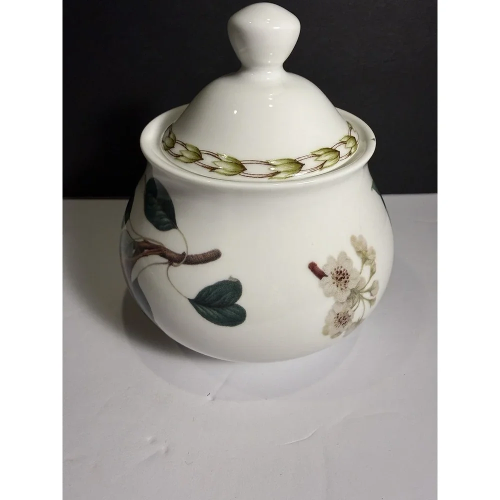 Queen's Hookers Fruit Fine Bone China Lidded Sugar Bowl Royal Horticultural Pear